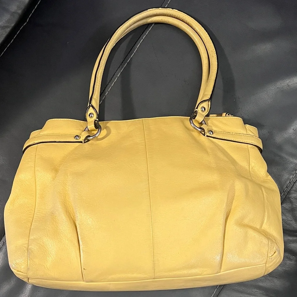 Coach Kara Carryall yellow bag